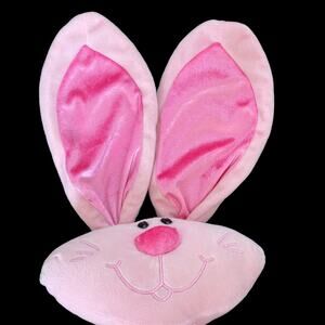 Chrisha Playful Plush Pink Bunny Rabbit 14" Floppy Stuffed Animal Whimsical READ
